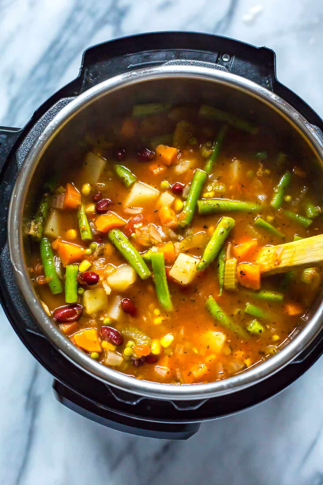 Instant Pot Vegetable Bean Soup