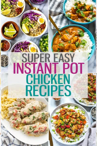 These Instant Pot chicken recipes will give you the inspiration to create healthy, flavourful chicken dinners in your pressure cooker! #instantpot #instantpotchicken