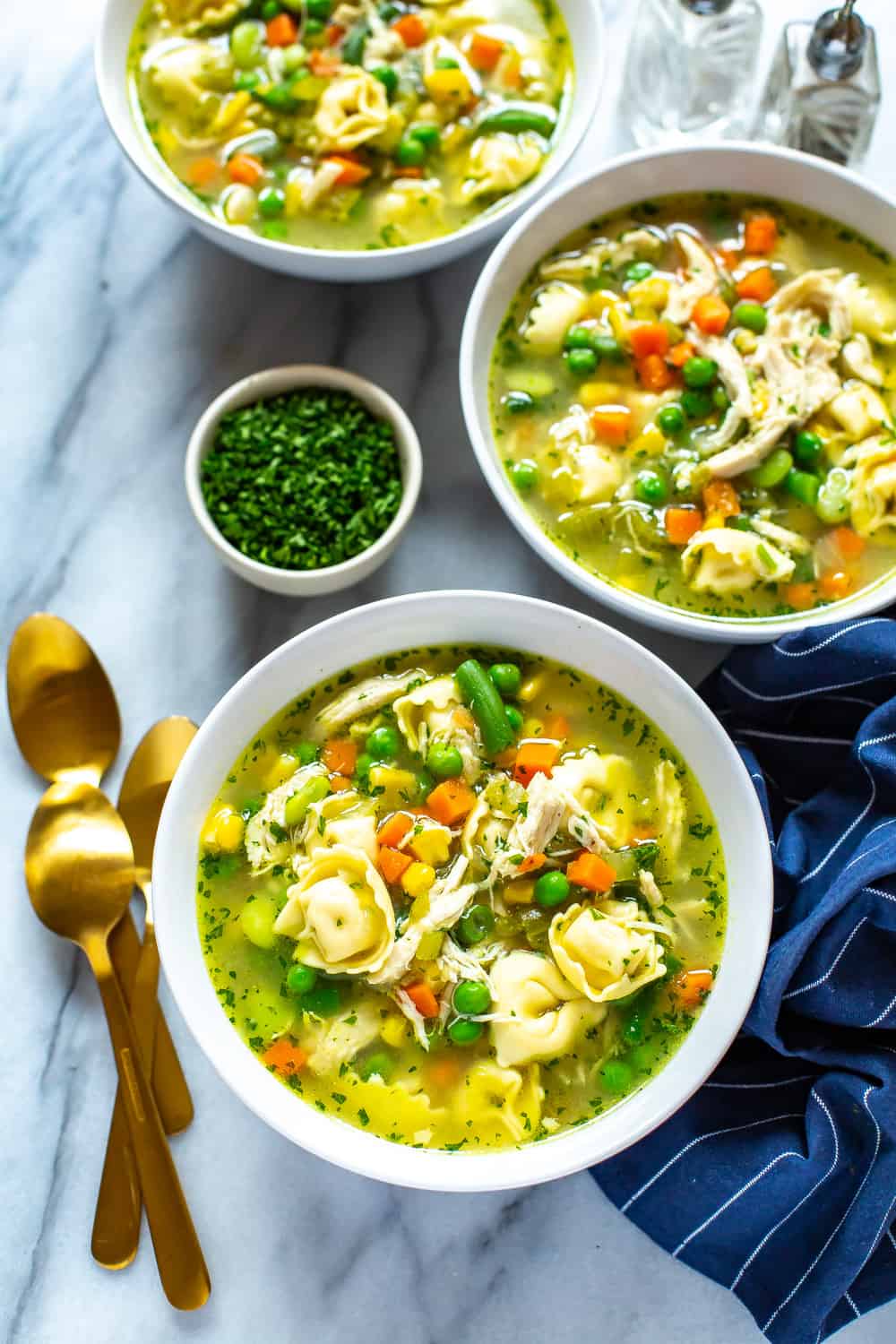 Instant Pot Chicken Tortellini Soup Eating Instantly