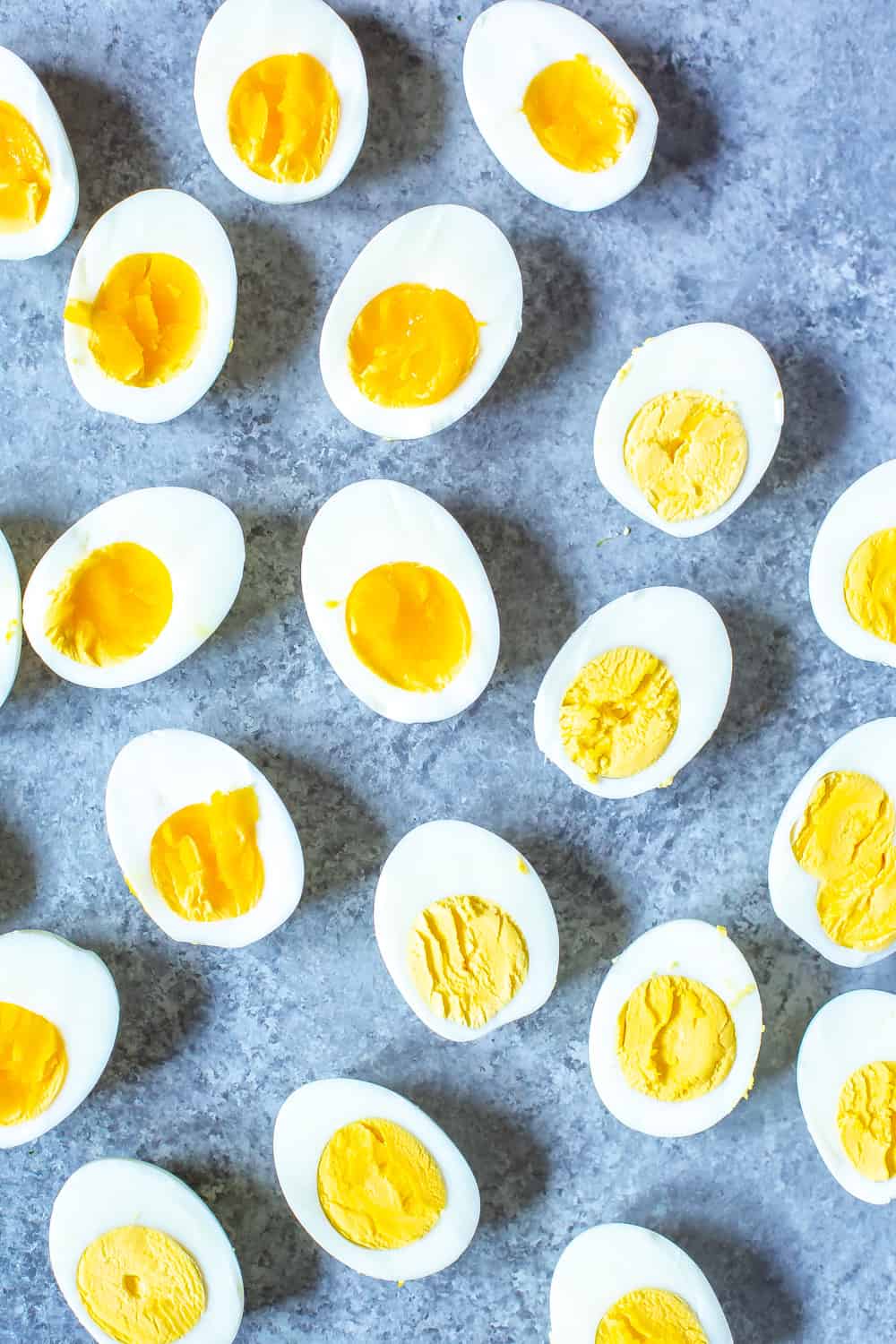 Instant Pot hard boiled eggs on kitchen counter top