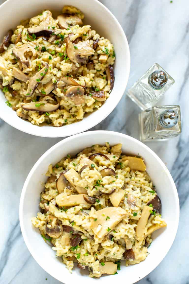 Instant Pot Mushroom Risotto - Eating Instantly