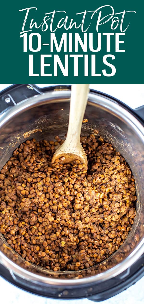 Here's how to cook Instant Pot lentils - whether you're cooking red or green lentils, they're so easy to make in the pressure cooker! #instantpot #lentils