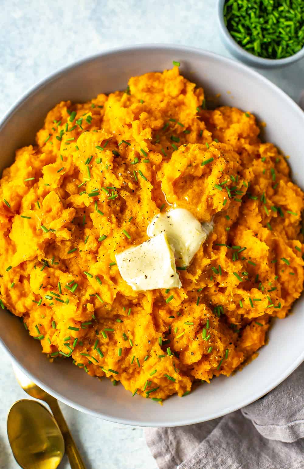 Instant Pot Mashed Sweet Potatoes via Eating Instantly
