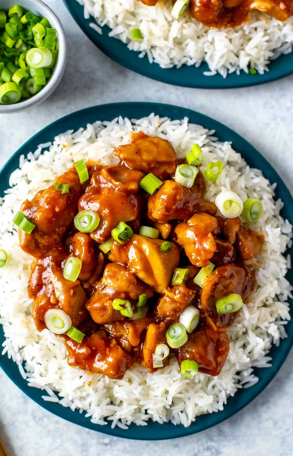 Instant Pot Bourbon Chicken via Eating Instantly