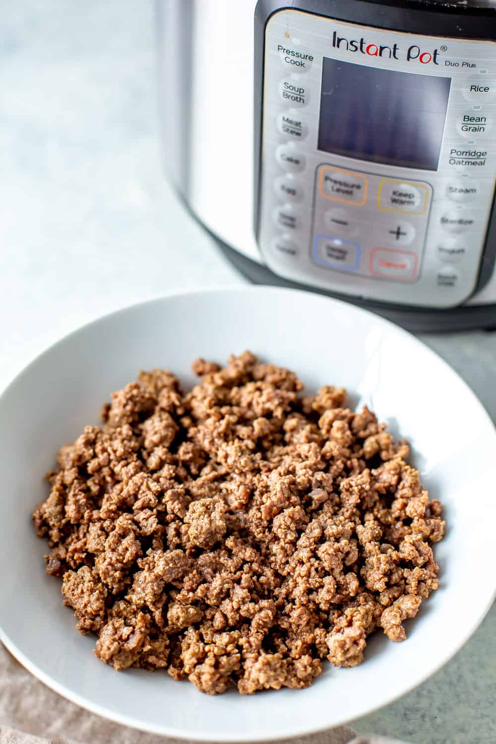 Instant Pot Ground Beef {Fresh or Frozen} via Eating Instantly
