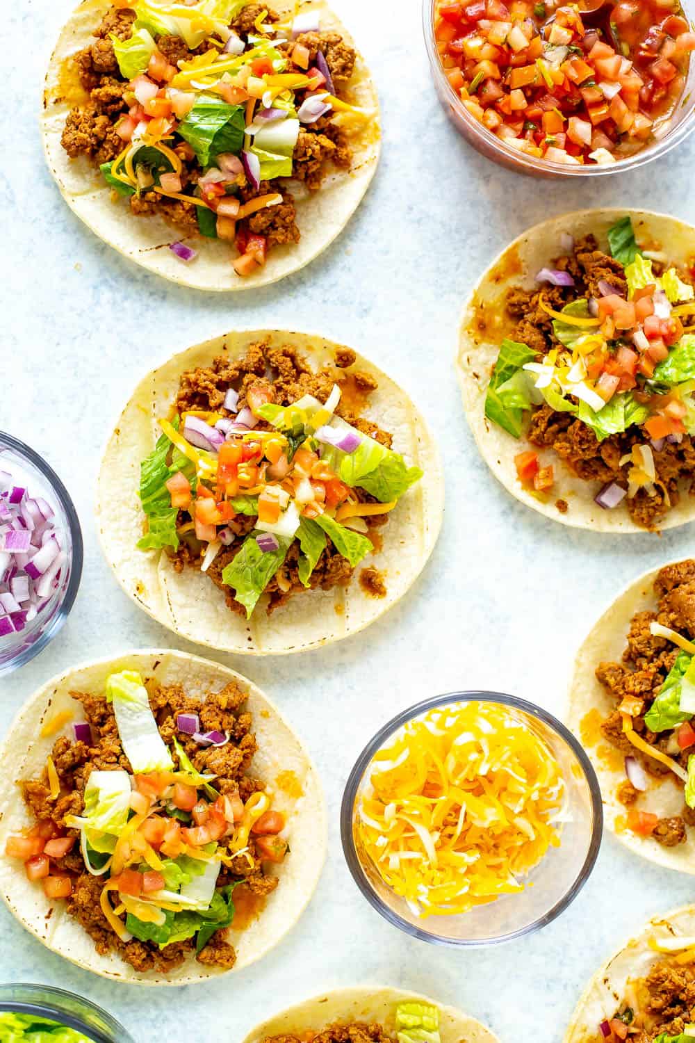 Instant Pot Ground Turkey Tacos via Eating Instantly