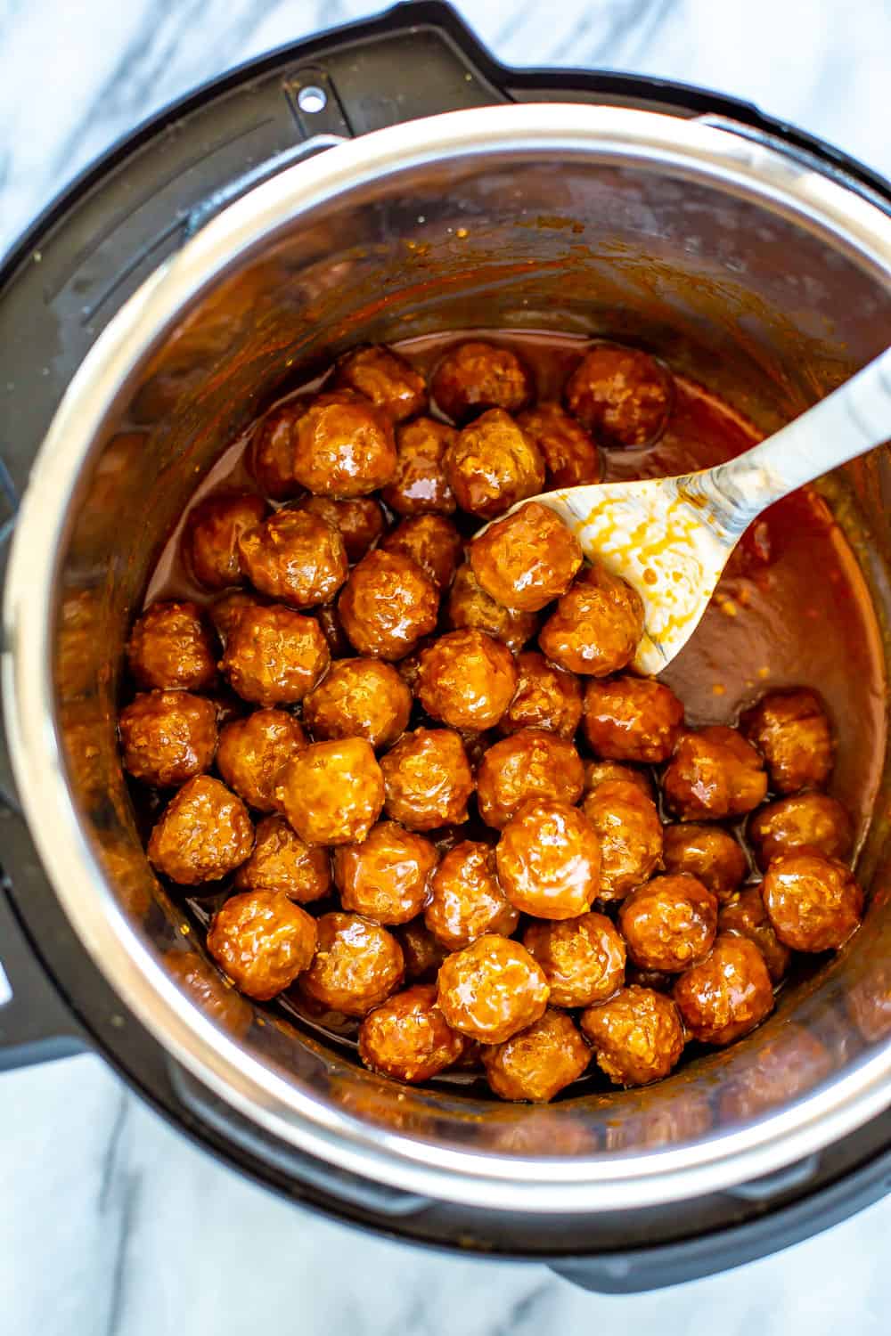 Instant Pot Frozen Meatballs via Eating Instantly