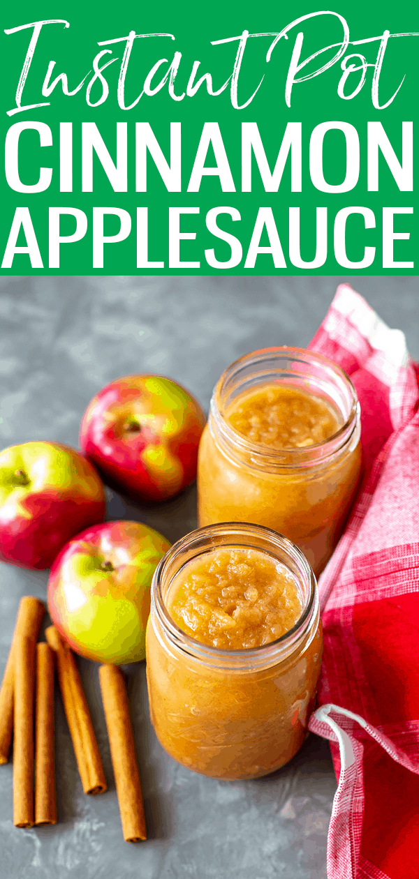 This Instant Pot Applesauce is the perfect way to use up apples if you bought too many - plus it'll make your home smell amazing! #instantpot #applesauce