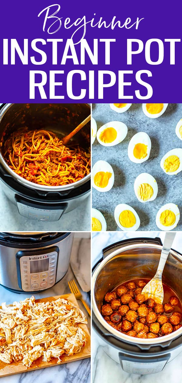 Intimidated by the Instant Pot? You don't have to be! Try these easy Instant Pot recipes - they're the best for beginners and new cooks. #instantpot #beginnerrecipes #easyrecipes