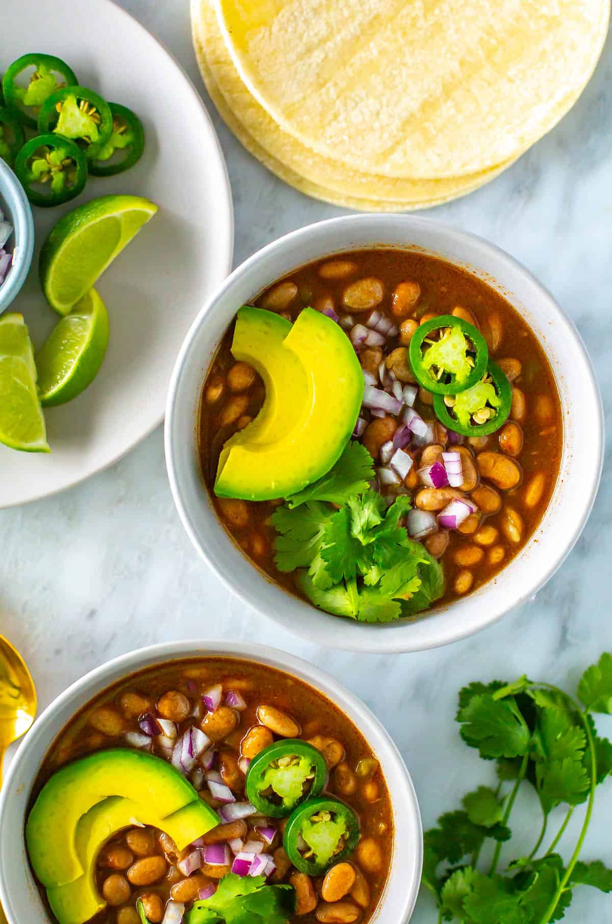 Instant Pot Pinto Beans {No Soak + Ways to Use Them} via Eating Instantly
